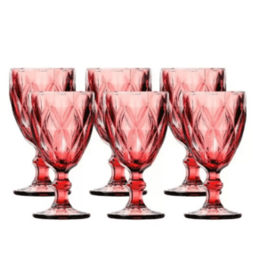 Taça De Vidro Diam VM 340ml C/6pç Best Kaza5359