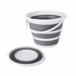 Balde Retratil 10L Branco C/Cinza Camesa R-26032