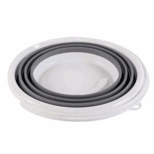 Balde Retratil 10L Branco C/Cinza Camesa R-26032 - Image 3