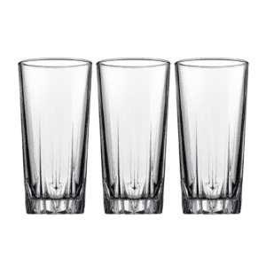 CJ Copos Alto C/3pçs Vidro 330ml Ayla Class H 2177