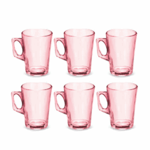 Caneca De Vidro RS 130ml C/6pç Best Kaza R-5099
