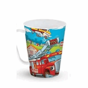 Caneca Decorada Bombeiro 430ml Kozi R-1446B