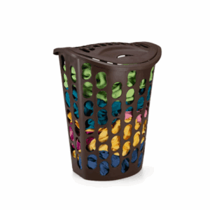 Cesto C/ Tampa Telado 40L Coffee Injeplastec 6090