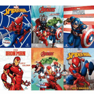 Livro Ler e Colorir Marvel Sortido Culturama 3441