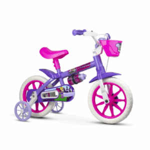 Bicicleta Cat RS/Lilás Aro 12 C/Rodas Nathor 0039