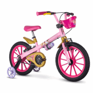 Bicicleta Princesas RS/Dourado Aro 16 Nathor