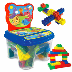 Brinq. Cadeira Blocos Dino C/24pç GGB R-299D