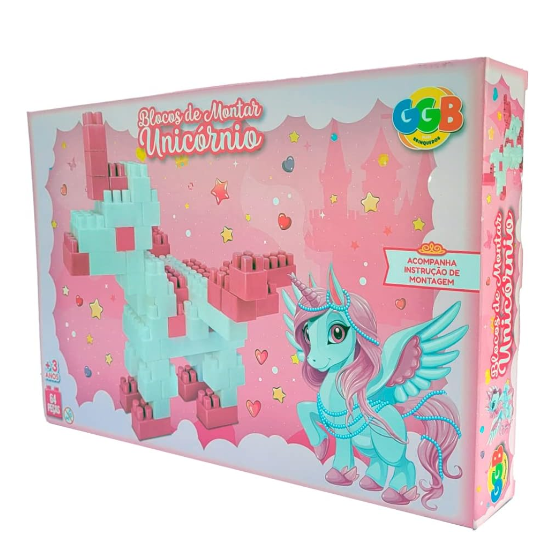 Brinq. Blocos de Montar Unicornio GGB R-390