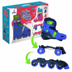 Brinq. Patins 2x1 Acess 34-37 AZ/PT Fenix PK2-01P