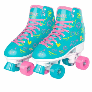 Brinq. Patins 4 Rodas AZ/RS Tam 35-38 Fenix RL-07A