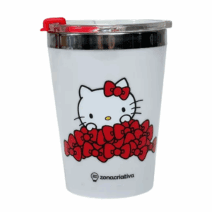Copo C/tampa H. Kitty 300ml Zona Criativa 10025962