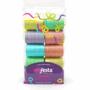 Fitilho 05mmX50m C/10 Candy Colors EmFesta R-42482