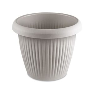 Vaso Redondo 0,8L Cinza Claro Usual R-981