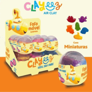 Brinq. Clayeez Surpresa 12g Fofomovel Gelelé 2409