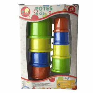 Brinq. Educativo Potes de Empilhar C/10pçs R-476