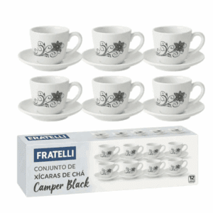 CJ Xicara Chá Camber Bl. 12pç 220ml Fratelli 40383