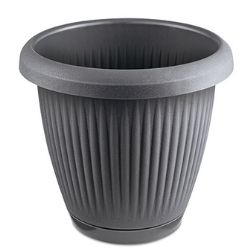 Vaso Redondo 0,4L Cinza Concreto Usual R-970