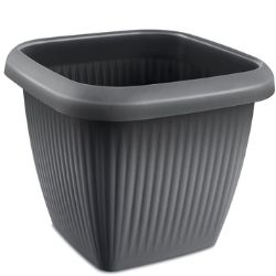 Vaso Quadrado 0,5L Cinza Concreto Usual R-994