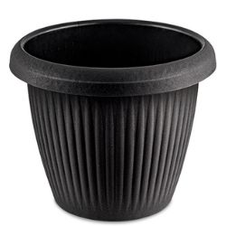 Vaso Redondo 0,4L Preto Usual R-972