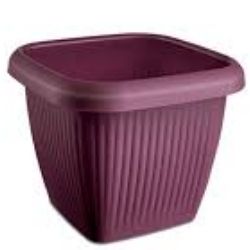 Vaso Quadrado 1L Bordô Usual R-1004