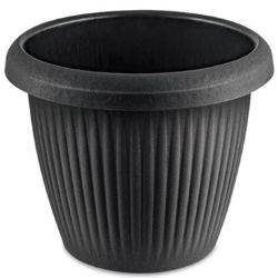Vaso Prat Redondo 0,8L Preto Usual R-990
