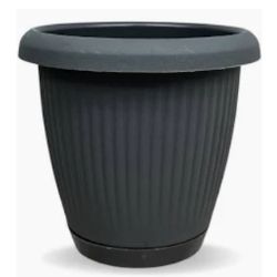 Vaso Prat Redondo 0,8L Cinza Concreto Usual R-988