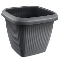 Vaso Prat Quadrado 1L Cinza Concreto Usual R-1012