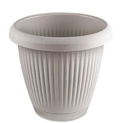 Vaso Redondo 3,2L Cinza Claro Usual R-890
