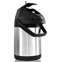 Garrafa Termica Cristal 4L Inox/Preto R1761