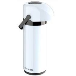 Garrafa Térmica Verona Pressão 1Litro Cor Branca Unitermi R-002R