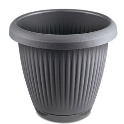 Vaso Prat Redondo 8L Cinza Croncreto Usual R-909