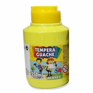 Tinta Guache 250ml AM Limão  Acrilex R-504