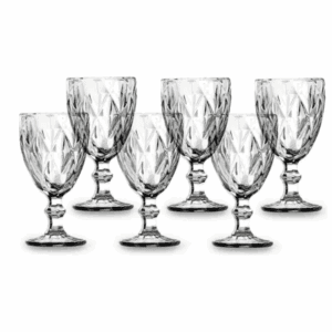 Taça De Vidro Diamante 330ml - Transparente R-5004