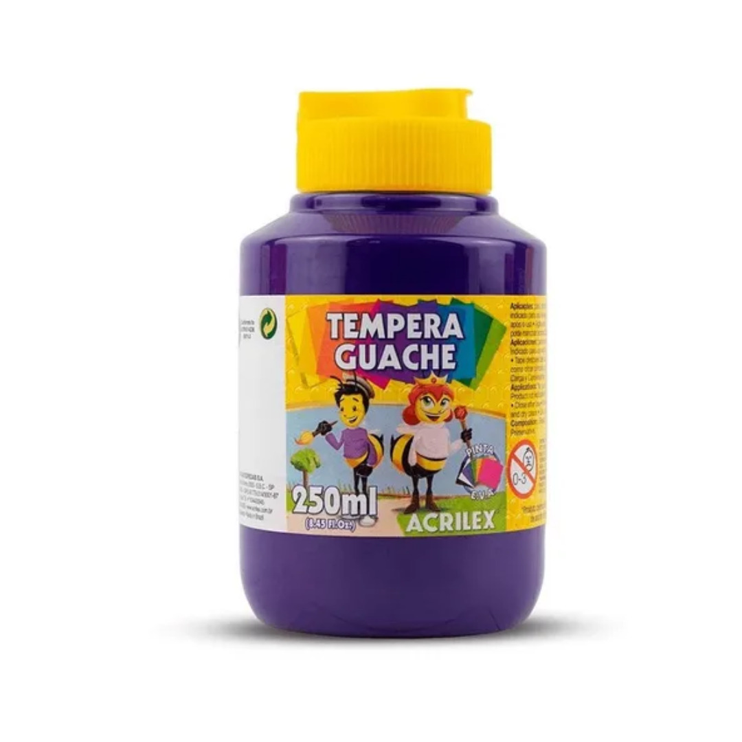 Tinta Guache 250ml Violeta Acrilex R-516
