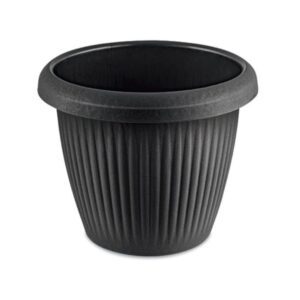 Vaso Redondo 0,8L Preto Usual R-984