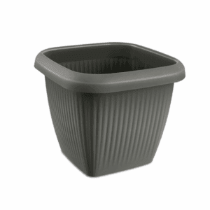 Vaso Prat Quadrado 3,9L Cinza Concreto Usual R-946