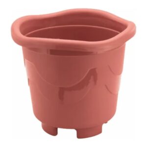 Vaso Flor Quad Médio Telha Injeplastec R-350