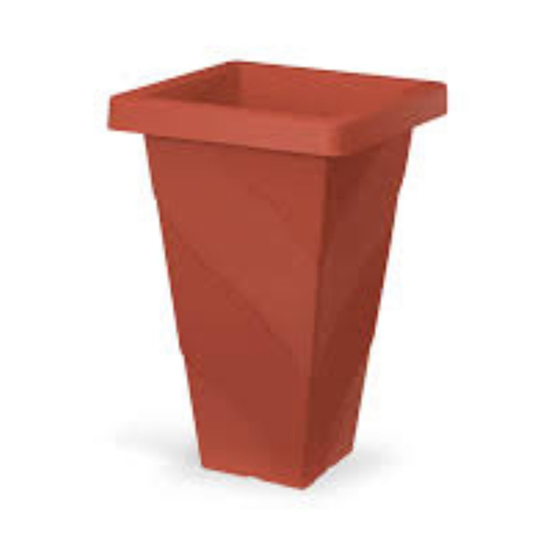 Vaso Flor Red Grande Mármore Injeplastec R-439