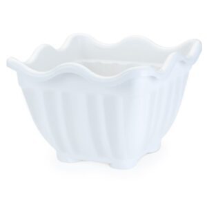 Vaso Flor Quad Grande Mármore Injeplastec R-346