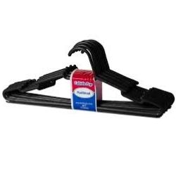 Cabide pop Adulto Kit C/10 Preto Plastibrasil 4110
