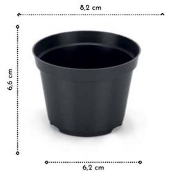 Vaso Plantio Preto Injeplastec R-788