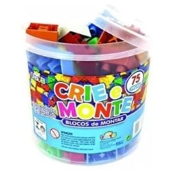 Brinq Mini Toys Bloco Crie/Monte C/75(Cx28)R-0313A