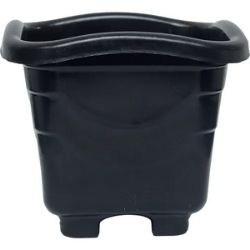 Vaso Quadrado GG Preto Injeplastec R-327