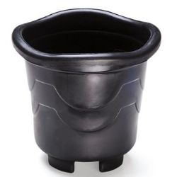 Vaso Redondo Pequeno Preto Injeplastec R-301