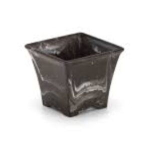 Vaso Flor Quad Médio Marmore Injeplastec R-351