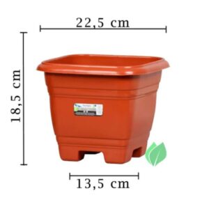 Vaso Quadrado Pequeno Telha Inplast R-203