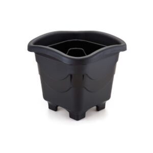 Vaso Quadrado Pequeno Preto Inplast R-201