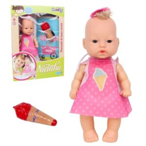 Brinq Nova Toys Boneca Nicinha ice 23cm R-1173