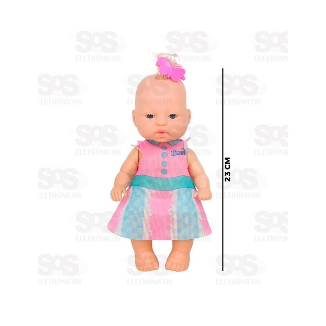 Brinq Nova Toys Boneca Nicinha Fraldinha 23cm 1182 - Imagem 2