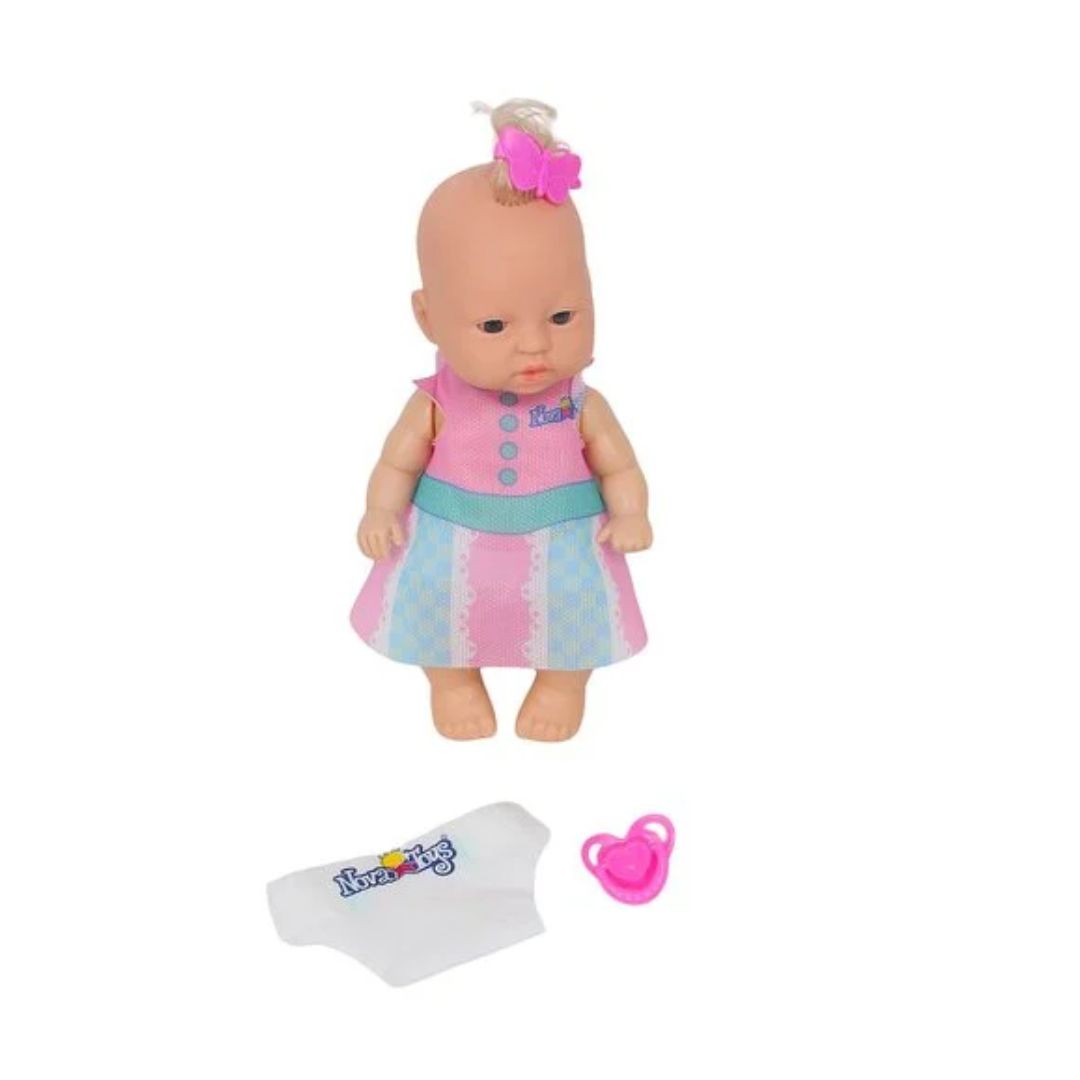Brinq Nova Toys Boneca Nicinha Fraldinha 23cm 1182 - Imagem 3